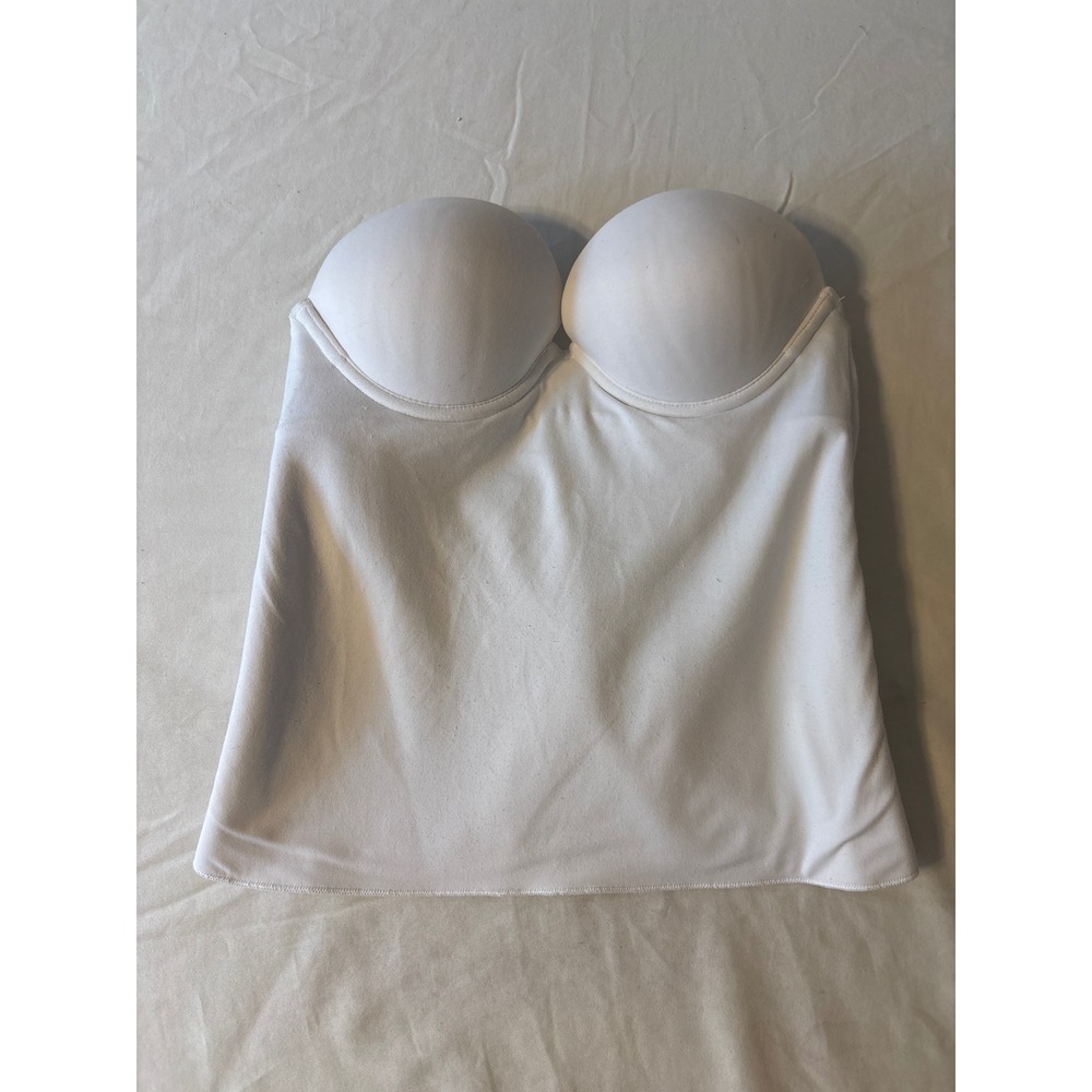 Felina Longline Strapless Bra Womens‎ 32A White Excellent Padded Underwire 8704